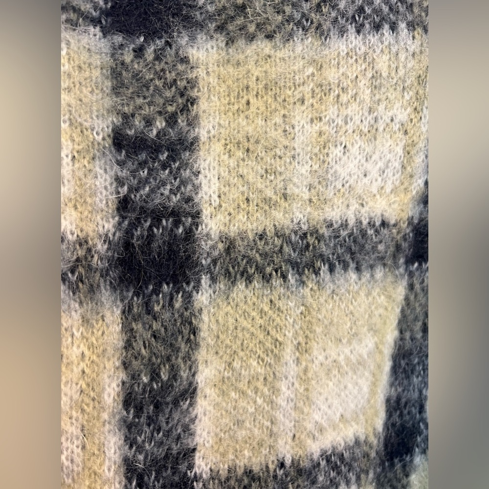 Tory Burch Brushed Plaid Cardigan - Picture 5 of 9